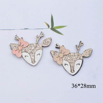 10kom crtanih životinja Lisica Mačka Leopard Jelen Aplikacija za DIY odjeću Šeširi Cipele Dekorativne zakrpe Pokrivala za kosu Štipaljke za kosu Dodaci za mašne