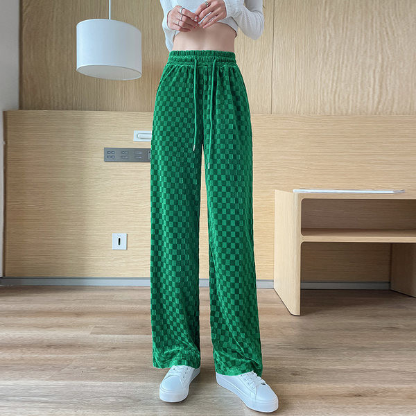   Φαρδύ γυναικείο παντελόνι - με κορδόνια