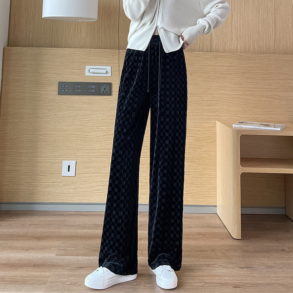   Φαρδύ γυναικείο παντελόνι - με κορδόνια