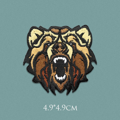 Životinja Lav Vuk Medvjed Vepar Tiger Serise Vez Naljepnice za rupe za popravak Uradi sam Donja jakna Plima Jakna Traperice Naljepnice za tkanine