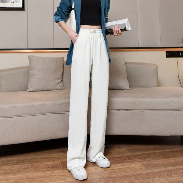 Γυναικείο φαρδύ παντελόνι σε δύο χρώματα
