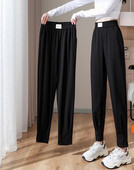 Naiste vabaaja püksid logoga - musta värvi