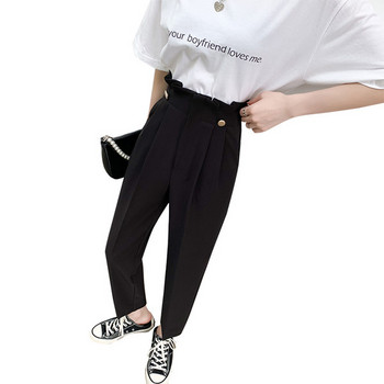 Γυναικείο ίσιο παντελόνι με ψηλή μέση και τσέπη