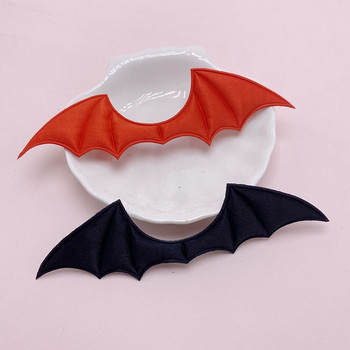 30Pcs/Παρτίδα 13,5**4cm Black Red Demon Bat Appliques For DIY Halloween Costume Vampire Hairpin Patches