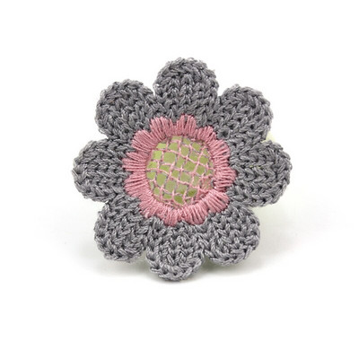 30 bucăți 3,5 cm fire de lână broderie flori petice aplicații pentru bricolaj accesorii pentru capul ac de păr Artizanat decorațiuni ornamente accesorii