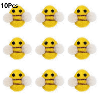 Rukotvorine Ukrasi od filca Ukrasi od vune Uradi sam Rukotvorine Mini ukrasi od meda Plišani ukrasi za zabave gumbi Lažni pokloni