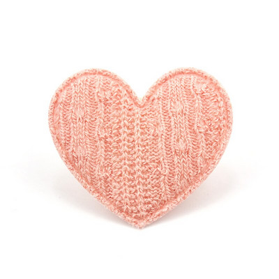 30 bucăți 4,5 cm tricot din lână aplicații căptușite cu inimă pentru căptușeală pentru ac de păr Decor Artizanat DIY Îmbrăcăminte ornamente Accesorii