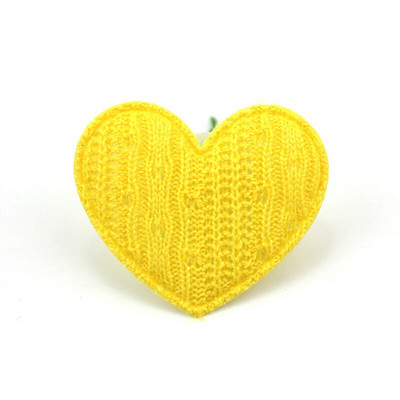 30 bucăți 4,5 cm tricot din lână aplicații căptușite cu inimă pentru căptușeală pentru ac de păr Decor Artizanat DIY Îmbrăcăminte ornamente Accesorii