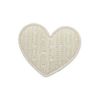 30 bucăți 4,5 cm tricot din lână aplicații căptușite cu inimă pentru căptușeală pentru ac de păr Decor Artizanat DIY Îmbrăcăminte ornamente Accesorii