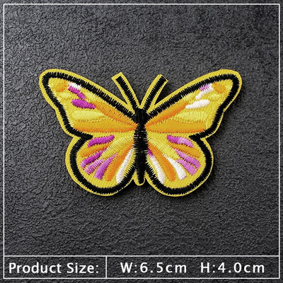 Liblika triikraud plaastritel Tikand Aplikatsioon Riided Õmblustarbed Dekoratiivsed märgid Värv