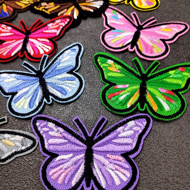 Liblika triikraud plaastritel Tikand Aplikatsioon Riided Õmblustarbed Dekoratiivsed märgid Värv