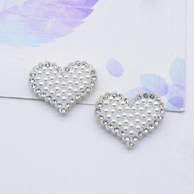 15 kom/mješanih bisernih leptir leptir mašna zakrpe sa vještačkim dijamantom Heat Crwon samoljepljive zakrpe s aplikacijom za odjeću Traka za kosu Nabavka odjeće