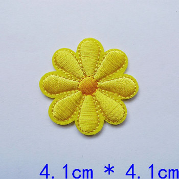 10PCS бродерия маргаритка слънчоглед цветя шият лепенки значки маргаритка за рокли чанта шапка дънки апликация за дрехи направи си сам занаяти