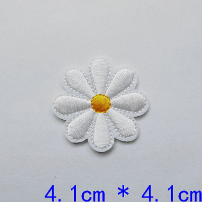 10 bucăți broderie margaretă flori de floarea-soarelui cusut fier pe patch-uri insigne margaretă pentru rochii geantă pălărie blugi haine aplice artizanat