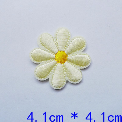 10 bucăți broderie margaretă flori de floarea-soarelui cusut fier pe patch-uri insigne margaretă pentru rochii geantă pălărie blugi haine aplice artizanat