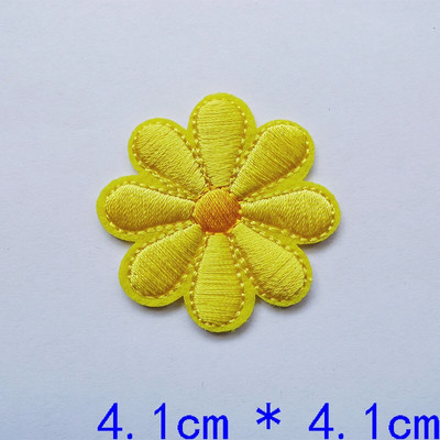 10 bucăți broderie margaretă flori de floarea-soarelui cusut fier pe patch-uri insigne margaretă pentru rochii geantă pălărie blugi haine aplice artizanat