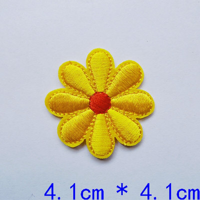 10 bucăți broderie margaretă flori de floarea-soarelui cusut fier pe patch-uri insigne margaretă pentru rochii geantă pălărie blugi haine aplice artizanat