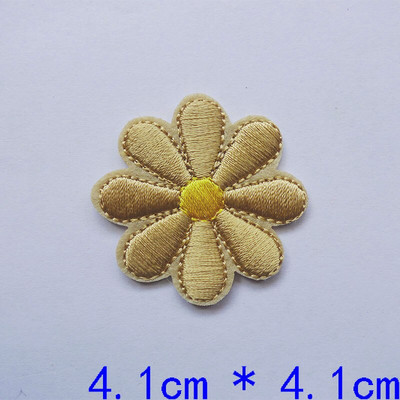 10 bucăți broderie margaretă flori de floarea-soarelui cusut fier pe patch-uri insigne margaretă pentru rochii geantă pălărie blugi haine aplice artizanat