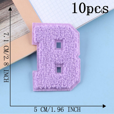 10 τμχ Σίδερο σε ρούχα Μπαλώματα θερμοκολλητικά Διακοσμητικά σιδερώματος πίσω όψης για ράψιμο απλικέ αλφαβήτου