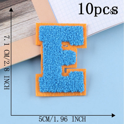 10 τμχ Σίδερο σε ρούχα Μπαλώματα θερμοκολλητικά Διακοσμητικά σιδερώματος πίσω όψης για ράψιμο απλικέ αλφαβήτου