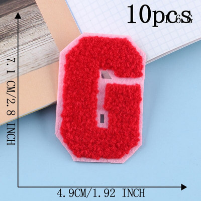 10 τμχ Σίδερο σε ρούχα Μπαλώματα θερμοκολλητικά Διακοσμητικά σιδερώματος πίσω όψης για ράψιμο απλικέ αλφαβήτου