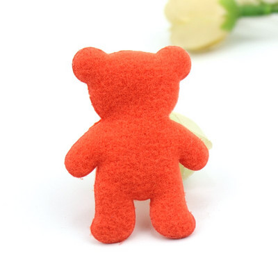 32Τμ. 3,5*5cm Διπλής όψης Furry Bear με επένδυση Απλικέ για ράψιμο ρούχων Παιδικά καλύμματα κεφαλής Διακοσμητικές χειροτεχνίες Αξεσουάρ στολίδι