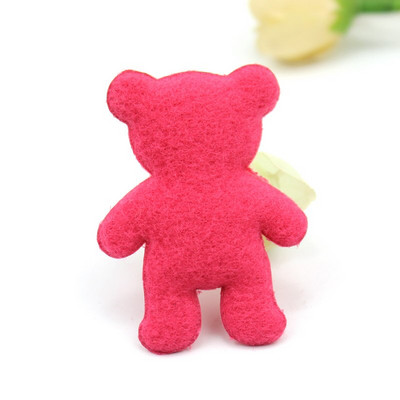 32Τμ. 3,5*5cm Διπλής όψης Furry Bear με επένδυση Απλικέ για ράψιμο ρούχων Παιδικά καλύμματα κεφαλής Διακοσμητικές χειροτεχνίες Αξεσουάρ στολίδι