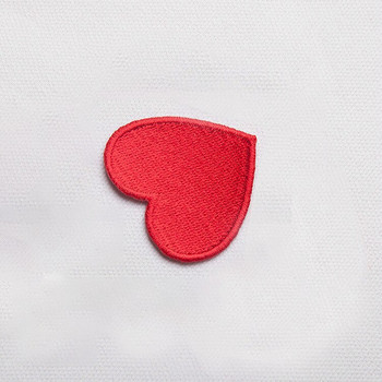10 τμχ/παρτίδα Red Love Heart Embroidery Patch For Clothing Cute Motif Iron On Patches Διακοσμητικό ένδυμα σήμα DIY