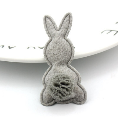 24db 2,6*5,2cm Nyúl virágok golyós párnázott rátét barkácsoláshoz hajcsatoló sapka fejfedő kézműves dekoráció dísz ruházat kiegészítők