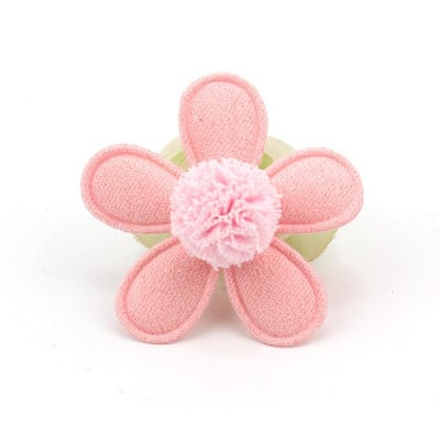 24db 2,6*5,2cm Nyúl virágok golyós párnázott rátét barkácsoláshoz hajcsatoló sapka fejfedő kézműves dekoráció dísz ruházat kiegészítők