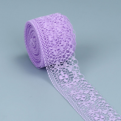 10 jardų nėrinių juostelė dvišaliai rankdarbiai, išsiuvinėti nėriniai audiniai, papuošimai nėrinių juostelėmis.