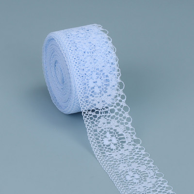 10 jardų nėrinių juostelė dvišaliai rankdarbiai, išsiuvinėti nėriniai audiniai, papuošimai nėrinių juostelėmis.