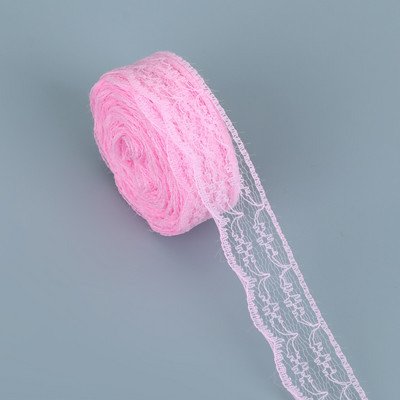 10 jardų nėrinių juostelė dvišaliai rankdarbiai, išsiuvinėti nėriniai audiniai, papuošimai nėrinių juostelėmis.