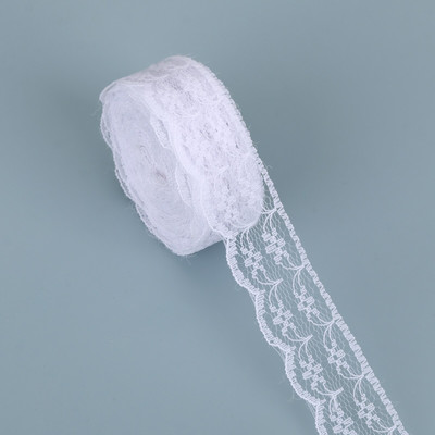 10 jardų nėrinių juostelė dvišaliai rankdarbiai, išsiuvinėti nėriniai audiniai, papuošimai nėrinių juostelėmis.