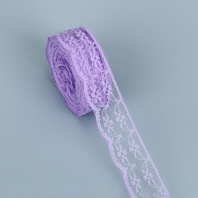 10 jardų nėrinių juostelė dvišaliai rankdarbiai, išsiuvinėti nėriniai audiniai, papuošimai nėrinių juostelėmis.