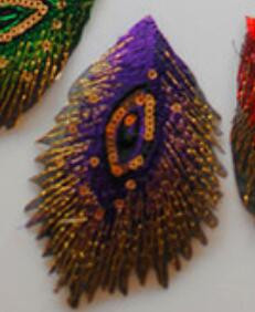 5 tükki litritega tikandid plaastrid, triigitud 3D pealekandtud pits, paabulinnu saba, mitmevärvilised lillekaunistused, 10,5*7 cm isetehtud