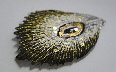 5 tükki litritega tikandid plaastrid, triigitud 3D pealekandtud pits, paabulinnu saba, mitmevärvilised lillekaunistused, 10,5*7 cm isetehtud