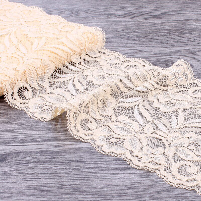 15 cm pločio nėrinių audinio elastinga nėrinių juosta 1 metras „pasidaryk pats“ drabužių siuvimas rankų darbo amatų nėrinių juosta