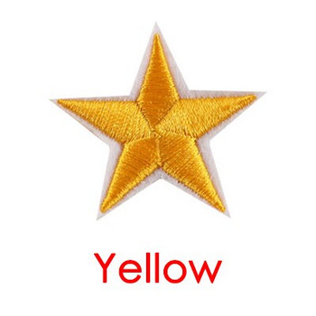 10 τμχ 9 χρώματα ασημί χρυσά κόκκινα αυτοκόλλητα ρούχα 5 αστέρια κέντημα απλικέ σίδερο σε μπαλώματα για ρούχα ρίγα σήμα στρατιωτικού στρατού