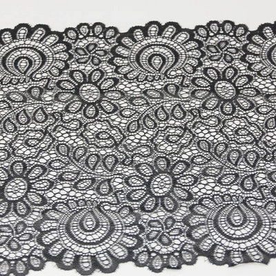 (3 metrai) 22 cm balti elastingi nėriniai Audinys prancūziški tuščiaviduriai apatiniai tamprūs nėriniai Trim DIY prancūziški tuščiaviduriai apatiniai