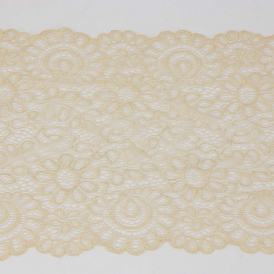 (3 metrai) 22 cm balti elastingi nėriniai Audinys prancūziški tuščiaviduriai apatiniai tamprūs nėriniai Trim DIY prancūziški tuščiaviduriai apatiniai