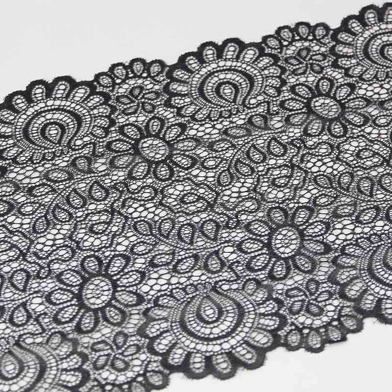 (3 metrai) 22 cm balti elastingi nėriniai Audinys prancūziški tuščiaviduriai apatiniai tamprūs nėriniai Trim DIY prancūziški tuščiaviduriai apatiniai