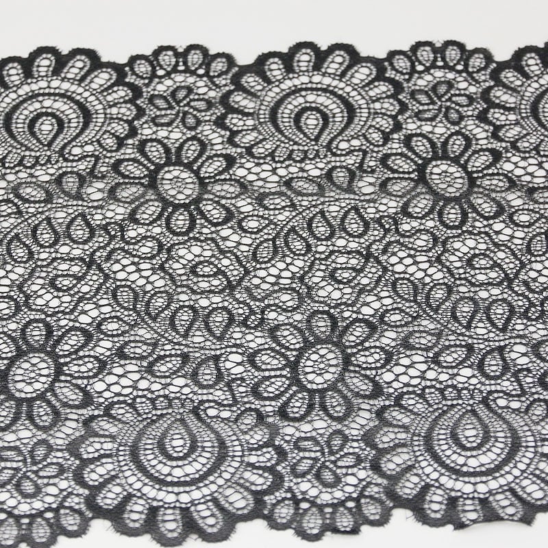 (3 metrai) 22 cm balti elastingi nėriniai Audinys prancūziški tuščiaviduriai apatiniai tamprūs nėriniai Trim DIY prancūziški tuščiaviduriai apatiniai