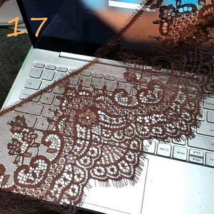 (3M/Lot) Prancūziškų nėrinių apdaila, siuvinėjimas, blakstienų nėriniai, „pasidaryk pats“ aksesuarai su adatomis Chantilly nėriniai „pasidaryk pats“ apatinio trikotažo nėriniai