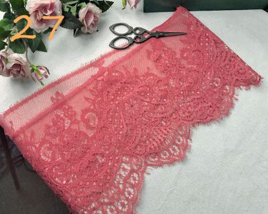 (3M/Lot) Prancūziškų nėrinių apdaila, siuvinėjimas, blakstienų nėriniai, „pasidaryk pats“ aksesuarai su adatomis Chantilly nėriniai „pasidaryk pats“ apatinio trikotažo nėriniai