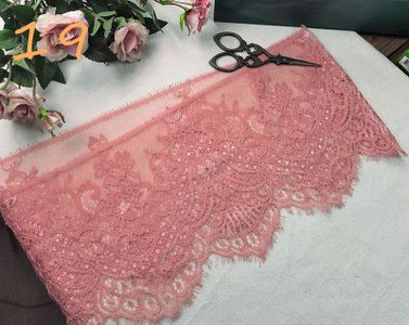 (3M/Lot) Prancūziškų nėrinių apdaila, siuvinėjimas, blakstienų nėriniai, „pasidaryk pats“ aksesuarai su adatomis Chantilly nėriniai „pasidaryk pats“ apatinio trikotažo nėriniai