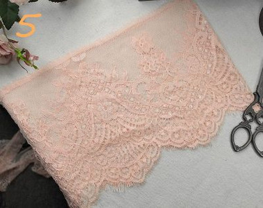 (3M/Lot) Prancūziškų nėrinių apdaila, siuvinėjimas, blakstienų nėriniai, „pasidaryk pats“ aksesuarai su adatomis Chantilly nėriniai „pasidaryk pats“ apatinio trikotažo nėriniai