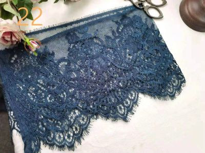 (3M/Lot) Prancūziškų nėrinių apdaila, siuvinėjimas, blakstienų nėriniai, „pasidaryk pats“ aksesuarai su adatomis Chantilly nėriniai „pasidaryk pats“ apatinio trikotažo nėriniai