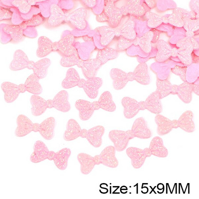 50 tk Säravad vibud, polsterdatud plaastrid, litrid, plaastrid riiete jaoks. sõlme kuju, aplikatsioonid, plaastrid, dekoratiivsed laste juukseklambrid, meisterdamine