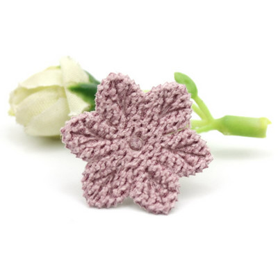 64 kom 2,5 cm Sakura šesterokutni cvijet Podstavljene aplikacije Za dječje rukotvorine Pokrivala za glavu Dodaci DIY kopče za kosu Ukrasi veleprodaja